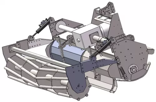 Preview: Victory Stabwalze hydraulisch verstellbar für Victory HTLX Bodenfräse